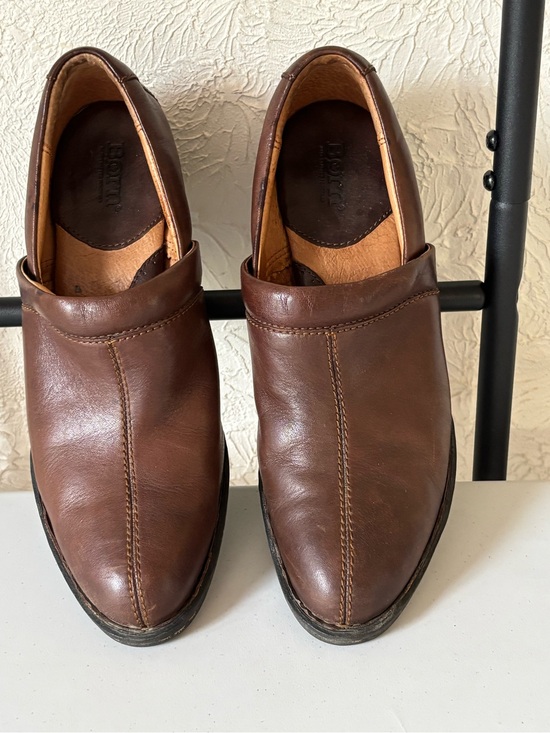 Born Shoes - Born Women’s Dark Brown Leather Slip-On Booties